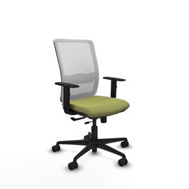 PIQUERAS Y CRESPO Silla de oficina Haches Verde oliva y Blanco