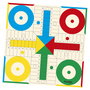 DEQUBE Parchís y Oca Juego de Mesa con Accesorios D00330 para Niños +5 Años - Español, Inglés, Portugués