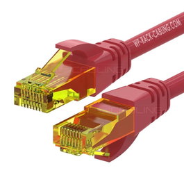 Wp european cabling solution Cable de red WPC-PAT-6AU005R Cat.6A U-UTP 0,5 m Rojo