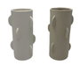DKD Home Decor Jarrón de Porcelana 15,5x15,5x30 cm Surtido