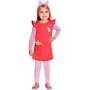 Peppa Disfraz Infantil Dress Rojo 2-3 años