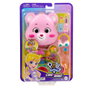 Mattel Polly Pocket Cofre Osos Amorosos Jcc14 - Muñeca Polly y Figuras Osos Amorosos, Mundo Arcoíris, Regalo +4 Años