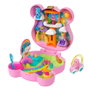 Mattel Polly Pocket Cofre Osos Amorosos Jcc14 - Muñeca Polly y Figuras Osos Amorosos, Mundo Arcoíris, Regalo +4 Años