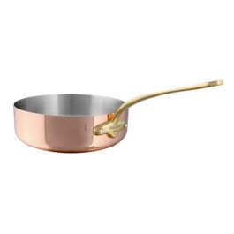 MAUVIEL Sauteuse Cuprinox 20 cm - Sartén Bimetálica de Cobre con Interior Acero Inoxidable, 2 mm de Espesor - Orfebrería Profesional