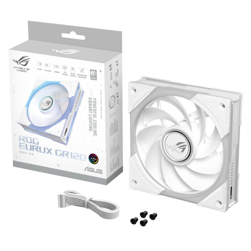 ASUS ROG Eurux GR120 ARGB Reverse Fan White Edition ASUS ROG Eurux GR120 ARGB Reverse Fan White Edition