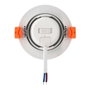 Cristalrecord SYLT Downlight LED Empotrable Redondo 7W, 3CCT (3000K-6000K), 600lm, IP20, Blanco, Ø8.5 cm