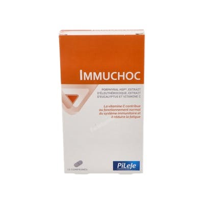 PILEJE Immuchoc 15 Comprimidos | Complemento Alimenticio con Porphyral HSP, Eleuterococo y Vitamina C PILEJE Immuchoc 15 Comprimidos | Complemento Alimenticio con Porphyral HSP, Eleuterococo y Vitamina C