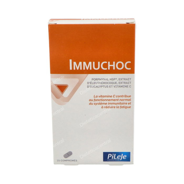 PILEJE Immuchoc - Complemento Alimenticio con Vitamina C, Extracto de Eleuterococo y Eucalipto - 15 Comprimidos PILEJE Immuchoc - Complemento Alimenticio con Vitamina C, Extracto de Eleuterococo y Eucalipto - 15 Comprimidos