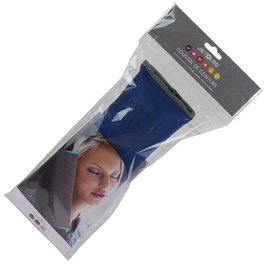 Jet Lag Cojín Protector Cinturón Coche, Protege el Cuello, Gris/Azul/Negro, Lavable