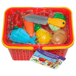 Tachan Cesta Con Comidas Para Cortar T00984 Juguete Educativo y Simbólico para Niños +2 Años
