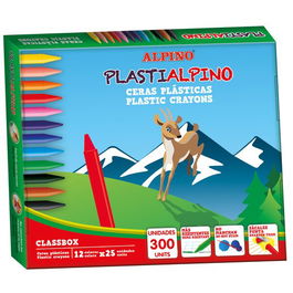 Ceras Alpino Plastialpino Economy Pack Caja De 300 (25X 12 Colores)
