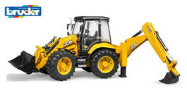 Retroexcavadora Jcb 5Cx Doble Pala Y Acristal.02454 Bruder