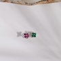 Heliophilia Silver Pendientes de Plata de Ley 925 ELKSLVR7435 Bañados en Rodio Hipoalergénicos Elegantes