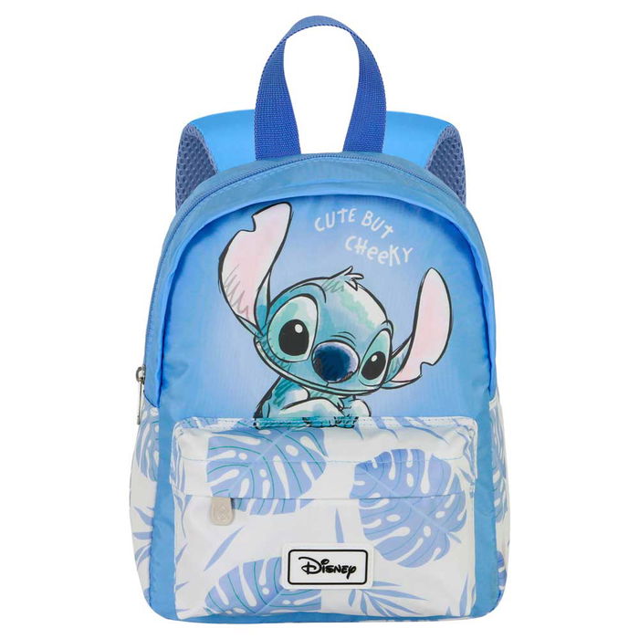 Disney Mochila Preescolar Ligera Lilo y Stitch Color Lila, 5 Litros, Compartimento con Cremallera, Poliéster - Modelo Joy Cheeky