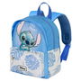 Disney Mochila Preescolar Ligera Lilo y Stitch Color Lila, 5 Litros, Compartimento con Cremallera, Poliéster - Modelo Joy Cheeky