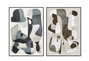 DKD Home Decor Cuadro Lienzo Abstracto 100x4x140 cm, Set de 2 unidades