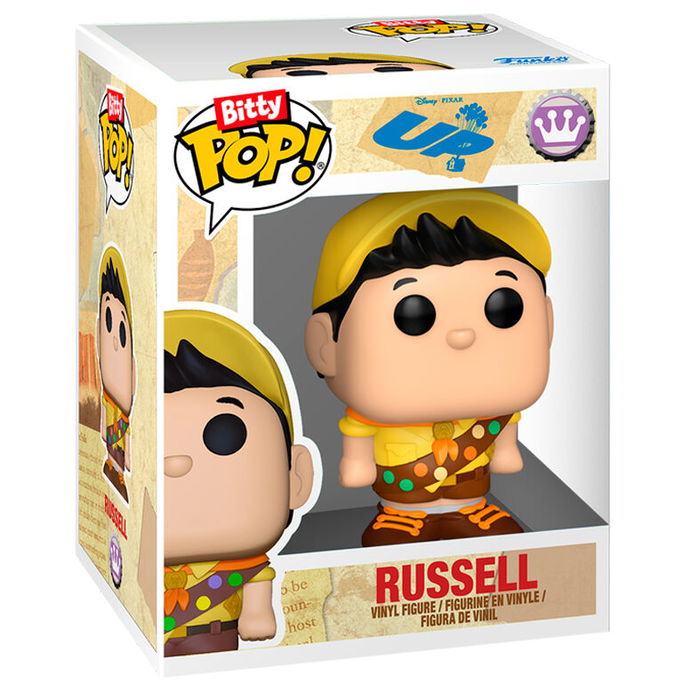 Funko Figura Bitty POP! Town Disney Pixar Up Russel y la Casa de Vinilo