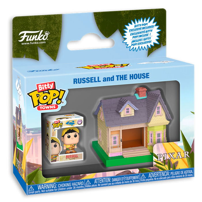 Funko Figura Bitty POP! Town Disney Pixar Up Russel y la Casa de Vinilo