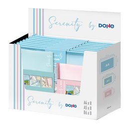 DOHE Expositor Serenity con 24 bolsas EVA multiusos y cierre de cremallera, colores surtidos