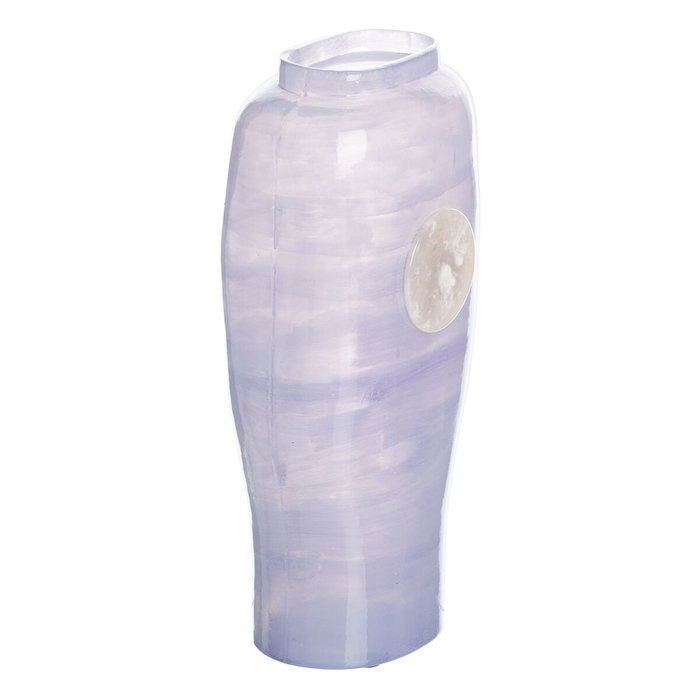 Ixia Jarrón Azul-Blanco de Cristal Decoración 15 x 9 x 31 cm Ixia Jarrón Azul-Blanco de Cristal Decoración 15 x 9 x 31 cm