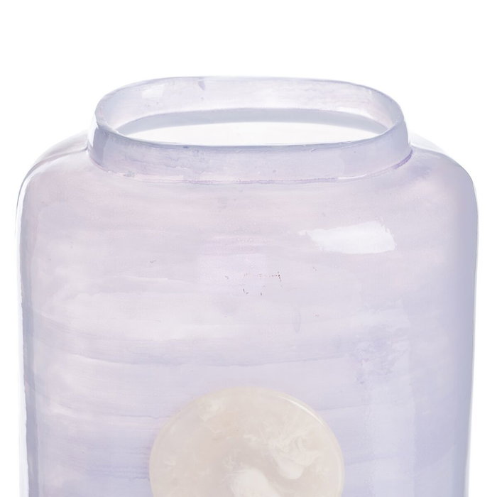 Ixia Jarrón Azul-Blanco de Cristal Decoración 15 x 9 x 31 cm Ixia Jarrón Azul-Blanco de Cristal Decoración 15 x 9 x 31 cm