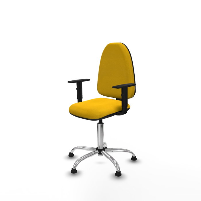 PIQUERAS Y CRESPO Silla de oficina Aýna Amarilla con Brazos 1D PIQUERAS Y CRESPO Silla de oficina Aýna Amarilla con Brazos 1D
