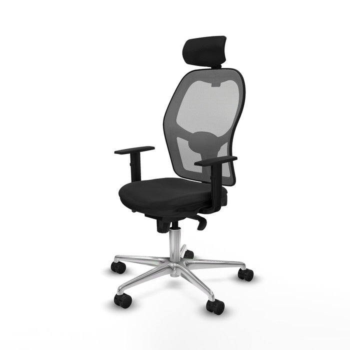 PIQUERAS Y CRESPO Silla de oficina Jorquera con mecanismo Sincro, Negro y Gris PIQUERAS Y CRESPO Silla de oficina Jorquera con mecanismo Sincro, Negro y Gris