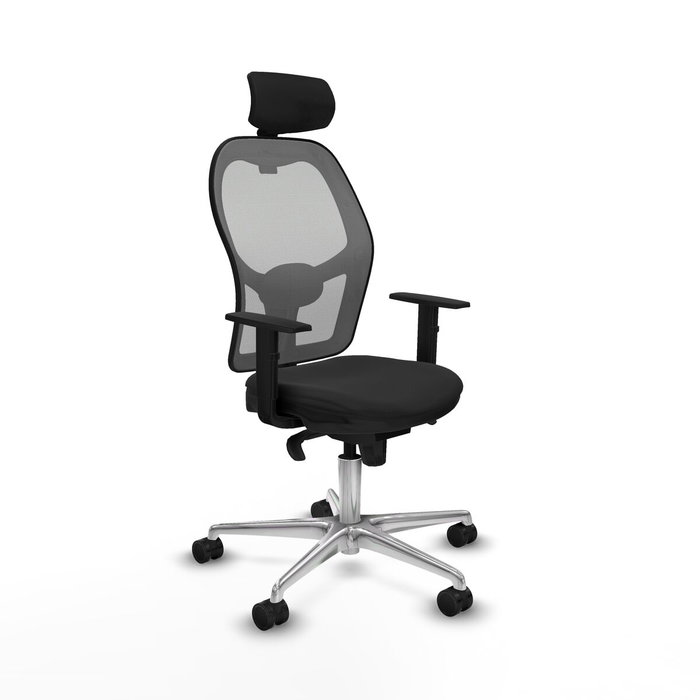 PIQUERAS Y CRESPO Silla de oficina Jorquera con mecanismo Sincro, Negro y Gris PIQUERAS Y CRESPO Silla de oficina Jorquera con mecanismo Sincro, Negro y Gris