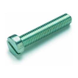 Cimco. Werkzeuge Tornillo M4 de rosca completa, cabeza cilíndrica y ranura, acero galvanizado