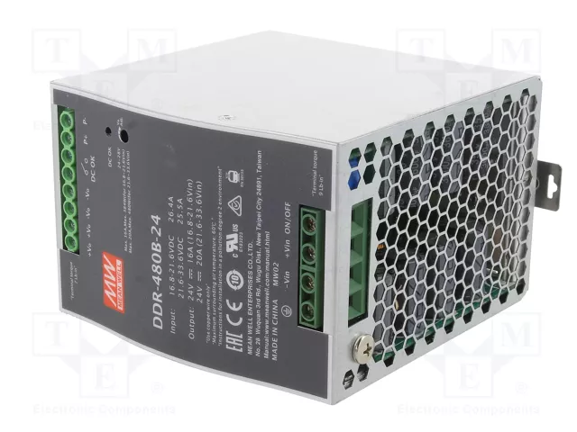 MEAN WELL DDR-480B-24 Convertidor DC/DC 480W 24V DC MEAN WELL DDR-480B-24 Convertidor DC/DC 480W 24V DC