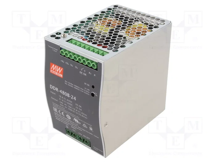 MEAN WELL DDR-480B-24 Convertidor DC/DC 480W 24V DC MEAN WELL DDR-480B-24 Convertidor DC/DC 480W 24V DC
