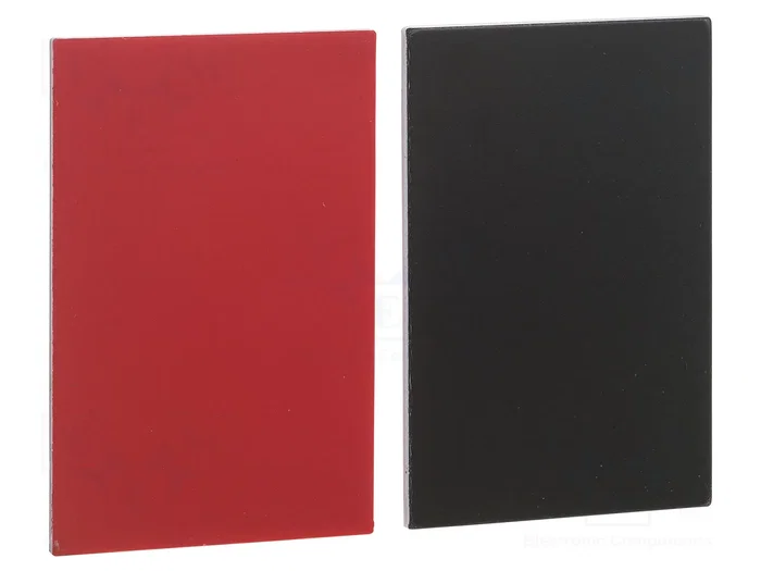 SCHNEIDER ELECTRIC Etiqueta Harmony XB4 Negro/Rojo 18x27mm SCHNEIDER ELECTRIC Etiqueta Harmony XB4 Negro/Rojo 18x27mm