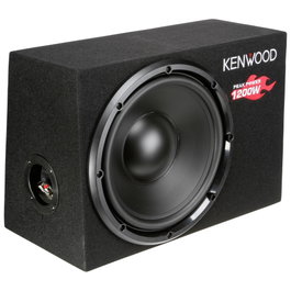 Kenwood KSC-W1200B Subwoofer de Gabinete Cerrado Negro