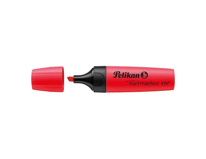 Pelikan Textmarker 490 Rojo Fluorescente