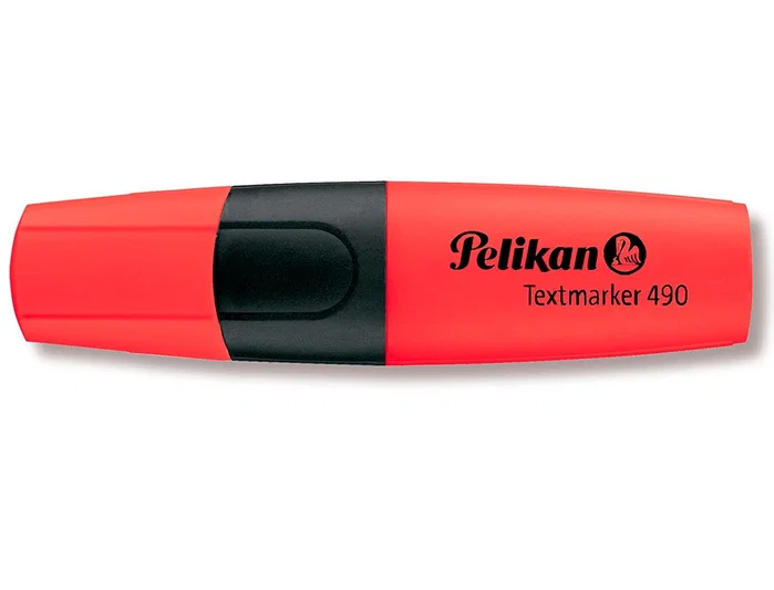 Pelikan Rotulador Textmarker 490 Fluorescente Rojo Trazo 1-5mm con Empuñadura Cómoda y Tinta de Base Agua Pelikan Rotulador Textmarker 490 Fluorescente Rojo Trazo 1-5mm con Empuñadura Cómoda y Tinta de Base Agua