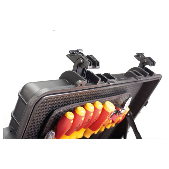 Wiha Competence XXL II Set de Herramientas para Electricistas, Negro, 115 Herramientas, 19 kg, Incluye 2 Llaves, Alicates, Martillo, Pelacables