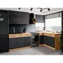 Mueble alto ROCK Melamina Roble Lancelot Gris Matera 1 Puerta L60 x H72 cm