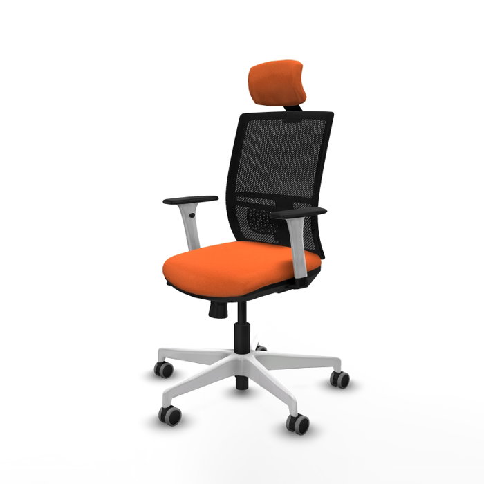 PIQUERAS Y CRESPO Silla de oficina Yunquera Naranja y Negro PIQUERAS Y CRESPO Silla de oficina Yunquera Naranja y Negro