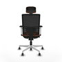 PIQUERAS Y CRESPO Silla de oficina Yunquera Naranja y Negro