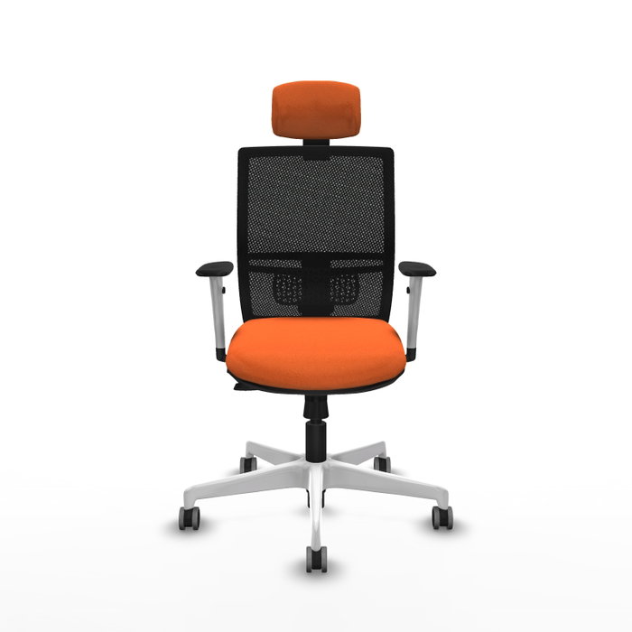 PIQUERAS Y CRESPO Silla de oficina Yunquera Naranja y Negro PIQUERAS Y CRESPO Silla de oficina Yunquera Naranja y Negro