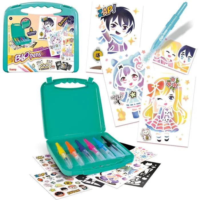 Lansay Blopens Mi Estuche de Manga, Juguete Creativo para Niños a Partir de 5 Años, LAN3181860241301 Lansay Blopens Mi Estuche de Manga, Juguete Creativo para Niños a Partir de 5 Años, LAN3181860241301