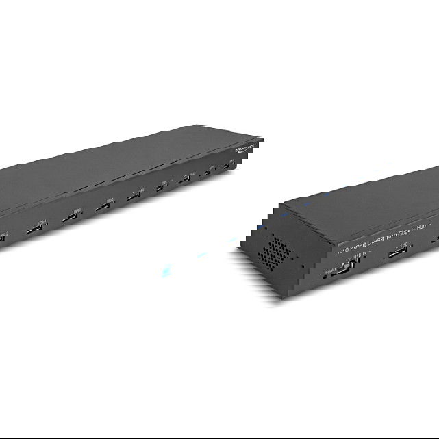 Delock Hub Industrial de 19" con 10 Puertos USB 3.2 Gen 2 Tipo-A, 10 Gbps, USB-B de Entrada, Plug & Play, Negro - 100-240V AC Delock Hub Industrial de 19" con 10 Puertos USB 3.2 Gen 2 Tipo-A, 10 Gbps, USB-B de Entrada, Plug & Play, Negro - 100-240V AC