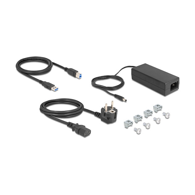 DeLOCK Hub USB Industrial 10 Puertos 10 Gbps Tipo-A 19 pulgadas