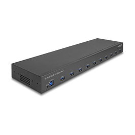 DeLOCK Hub USB Industrial 10 Puertos 10 Gbps Tipo-A 19 pulgadas