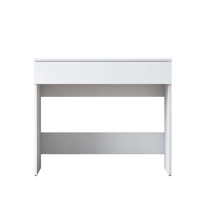 Hanah Home Mesa de Maquillaje BJ104 - 2342, Aglomerado Melamina Blanco, Ancho 90cm, Alto 76.8cm, Profundo 45cm