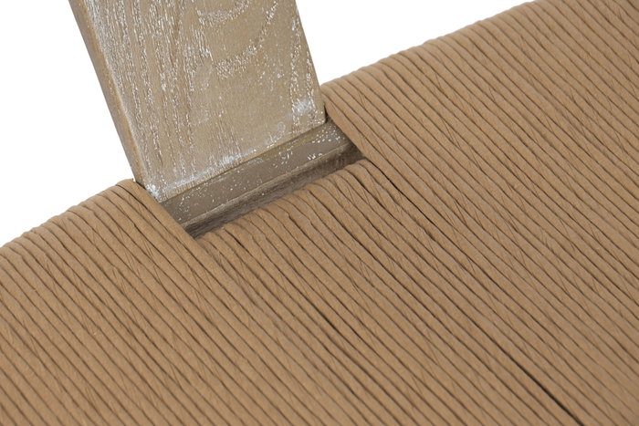 DKD Home Decor Silla Cottage Natural Olmo Fibra 57 x 53 x 78 cm (2 Unidades)
