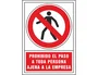 Syssa Señal de Prohibición Prohibido el Paso a Toda Persona Ajena a la Empresa en PVC 245x345 mm
