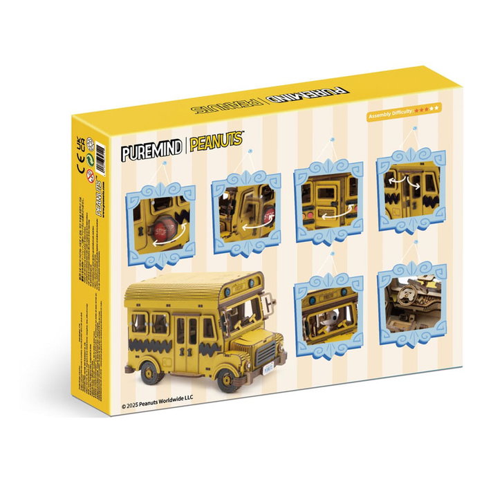 Peanuts Puremind Kit de Construcción School Bus