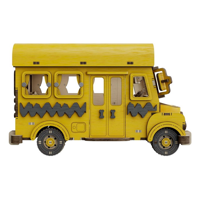 Peanuts Puremind Kit de Construcción School Bus