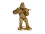 Giftdecor Gorila Violin Dorado Resina 16x40x30 cm (Set de 3)
